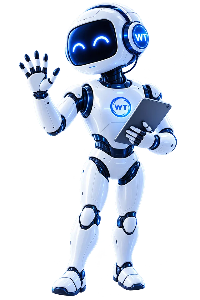 Nhân viên AI WATATECH vẫy tay chào